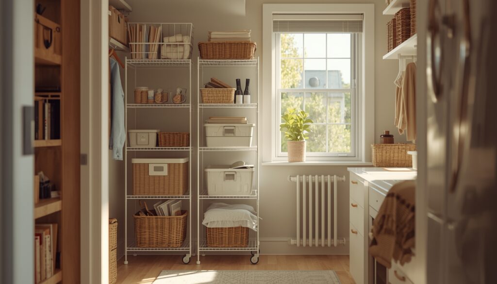 lucid origin a clean and organized home interior during a busy routine showing smart storage 0